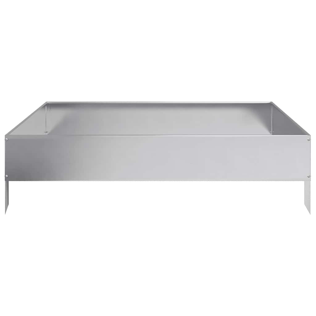 vidaXL Ζαρντινιέρα Υπερυψωμένη 100x100x26 εκ. Γαλβανισμένο Χάλυβα - Image 5