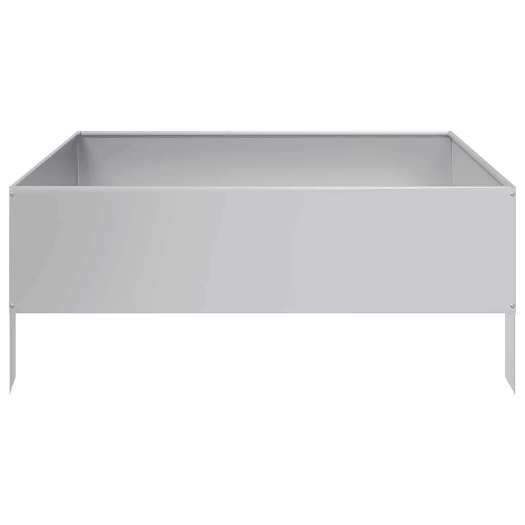 vidaXL Ζαρντινιέρα Υπερυψωμένη 100x100x41 εκ. Γαλβανισμένο Χάλυβα - Image 4