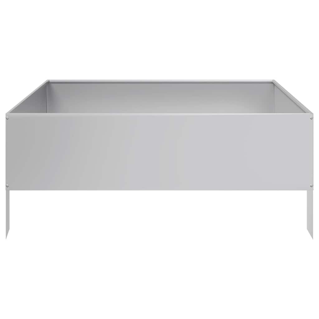 vidaXL Ζαρντινιέρα Υπερυψωμένη 100x100x41 εκ. Γαλβανισμένο Χάλυβα - Image 5