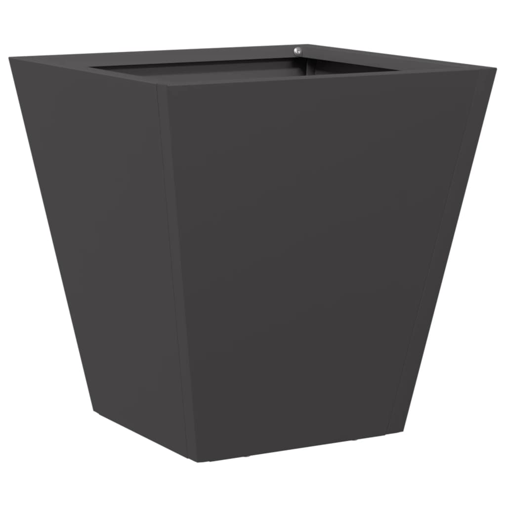 vidaXL Ζαρντινιέρες Κήπου 2 τεμ. Μαύρο 30x30x30 εκ. από Ατσάλι - Image 5