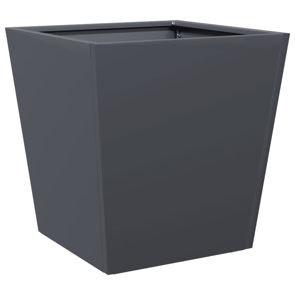 vidaXL Ζαρντινιέρα Κήπου Ανθρακί 40x40x40 εκ. από Ατσάλι - Image 2