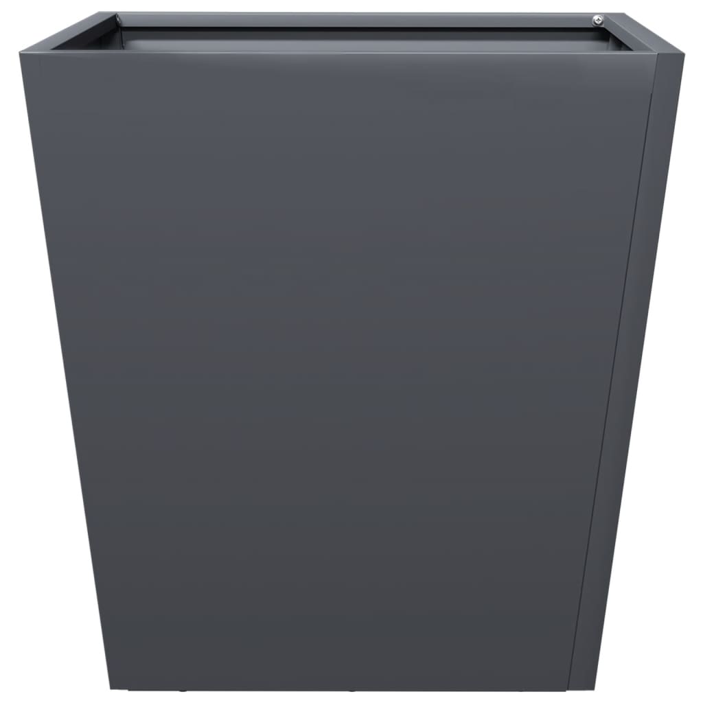 vidaXL Ζαρντινιέρα Κήπου Ανθρακί 40x40x40 εκ. από Ατσάλι - Image 5
