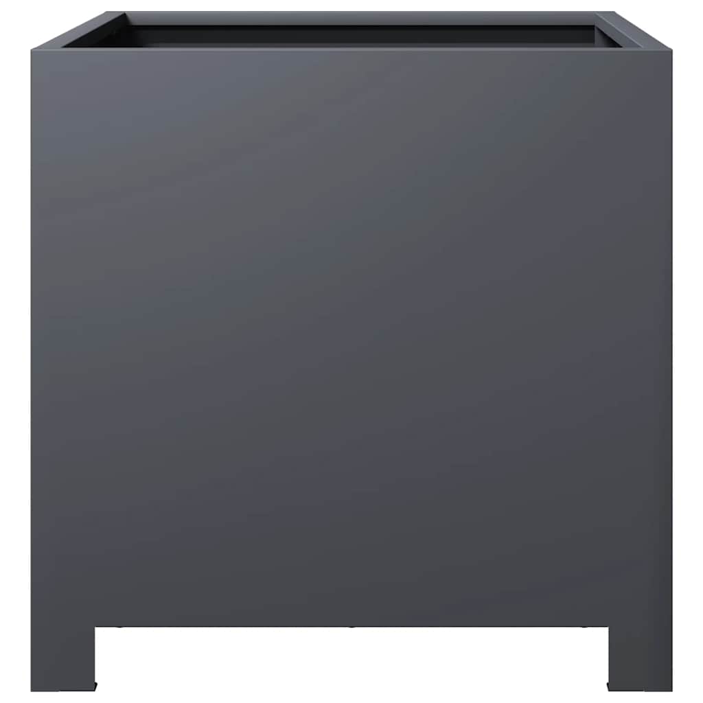vidaXL Ζαρντινιέρα Κήπου Ανθρακί 40x40x40 εκ. από Ατσάλι - Image 4