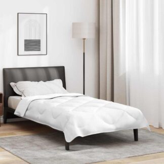 vidaXL Κουβέρτα 2 σε 1 221 x 140 x 10 εκ Χειμώνας Πολυεστέρας Λευκό