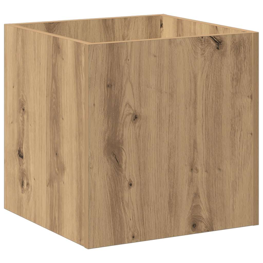 vidaXL Κουτί γλάστρας Artisan Oak 40x40x40 cm Κατασκευασμένο ξύλο - Image 2