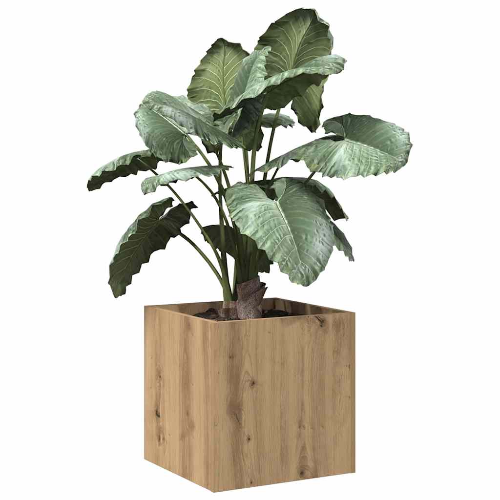 vidaXL Κουτί γλάστρας Artisan Oak 40x40x40 cm Κατασκευασμένο ξύλο - Image 3