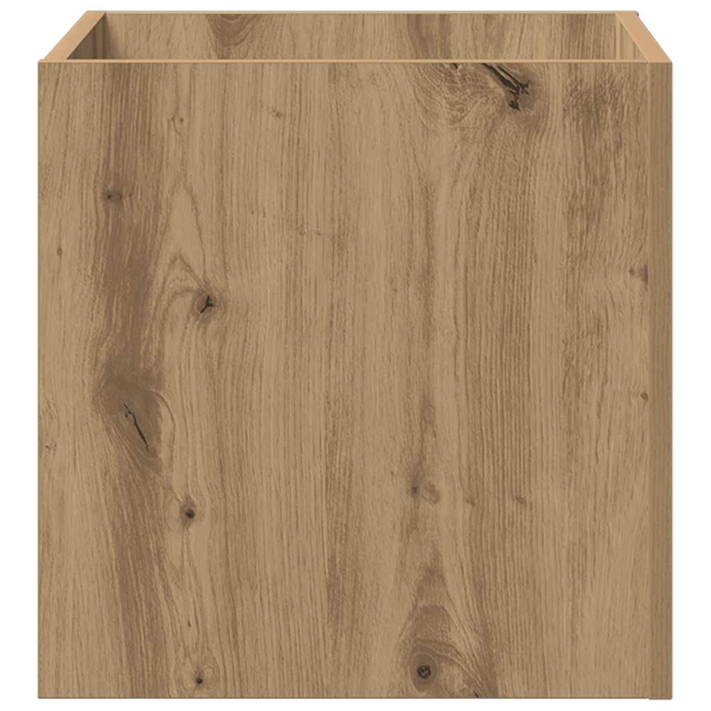 vidaXL Κουτί γλάστρας Artisan Oak 40x40x40 cm Κατασκευασμένο ξύλο - Image 4