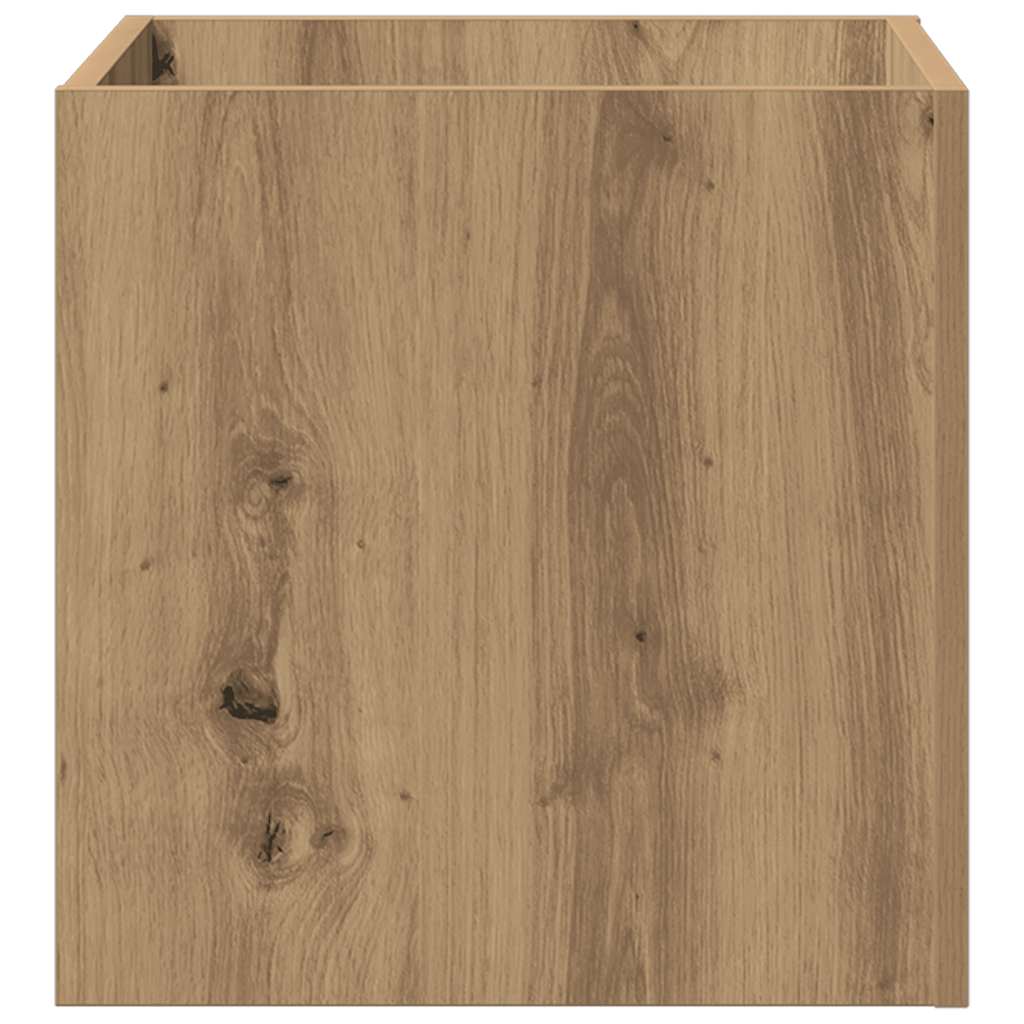 vidaXL Κουτί γλάστρας Artisan Oak 40x40x40 cm Κατασκευασμένο ξύλο - Image 5