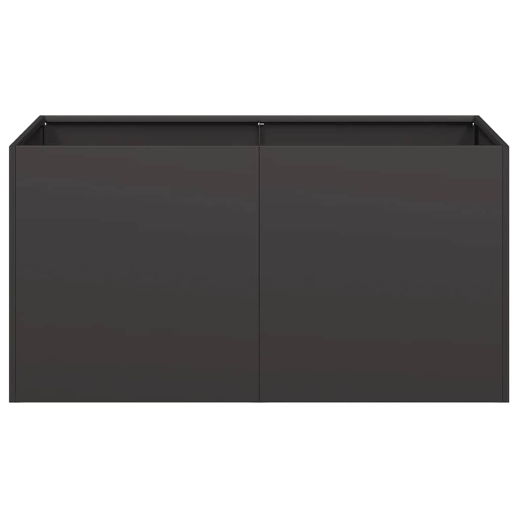 vidaXL Ζαρντινιέρα Μαύρη 80x40x40 εκ. από Χάλυβα Ψυχρής Έλασης - Image 4