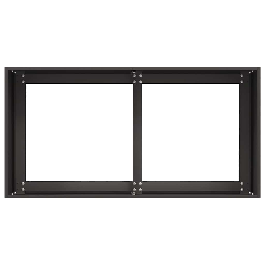 vidaXL Ζαρντινιέρα Μαύρη 80x40x40 εκ. από Χάλυβα Ψυχρής Έλασης - Image 5