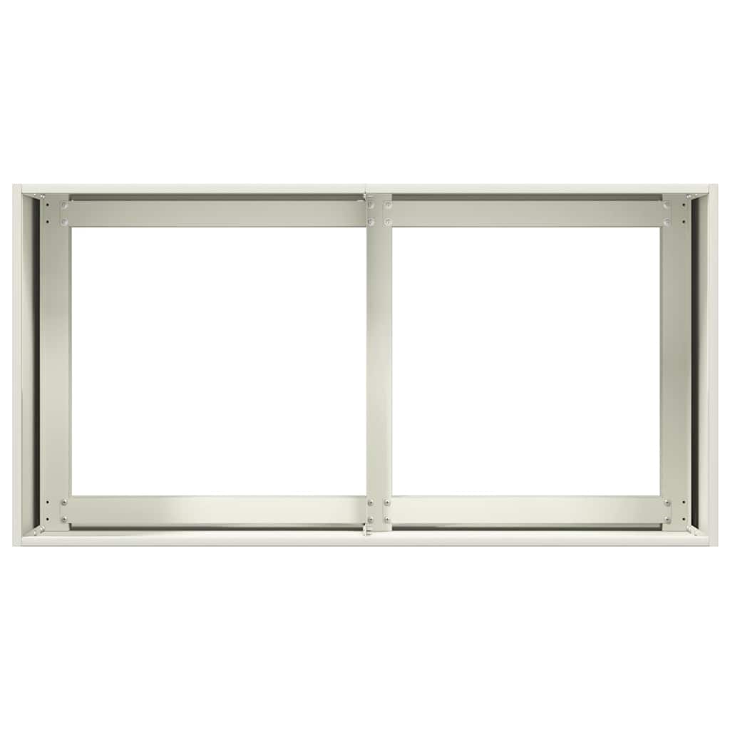 vidaXL Ζαρντινιέρα Λευκή 80x40x40 εκ. από Χάλυβα Ψυχρής Έλασης - Image 5