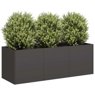 vidaXL Γλάστρα Μαύρη 120x40x40 εκ. από Ατσάλι Ψυχρής Έλασης