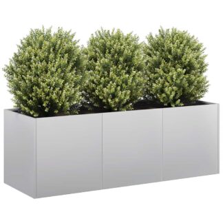 vidaXL Ζαρντινιέρα 120x40x40 εκ. από Γαλβανισμένο Ατσάλι