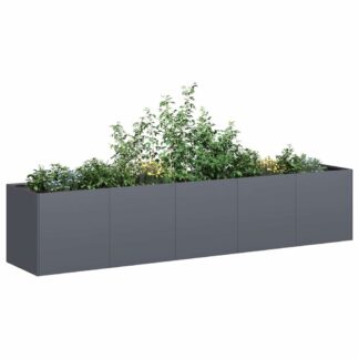 vidaXL Γλάστρα Ανθρακί 200x40x40 εκ. από Ατσάλι Ψυχρής Έλασης