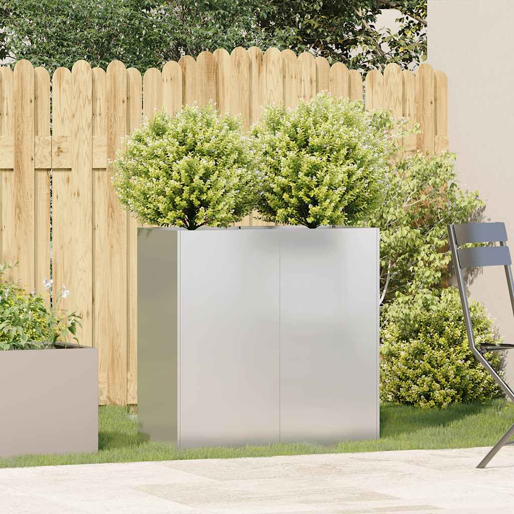 vidaXL Ζαρντινιέρα 80x40x80 εκ. από Ανοξείδωτο Ατσάλι - Image 3