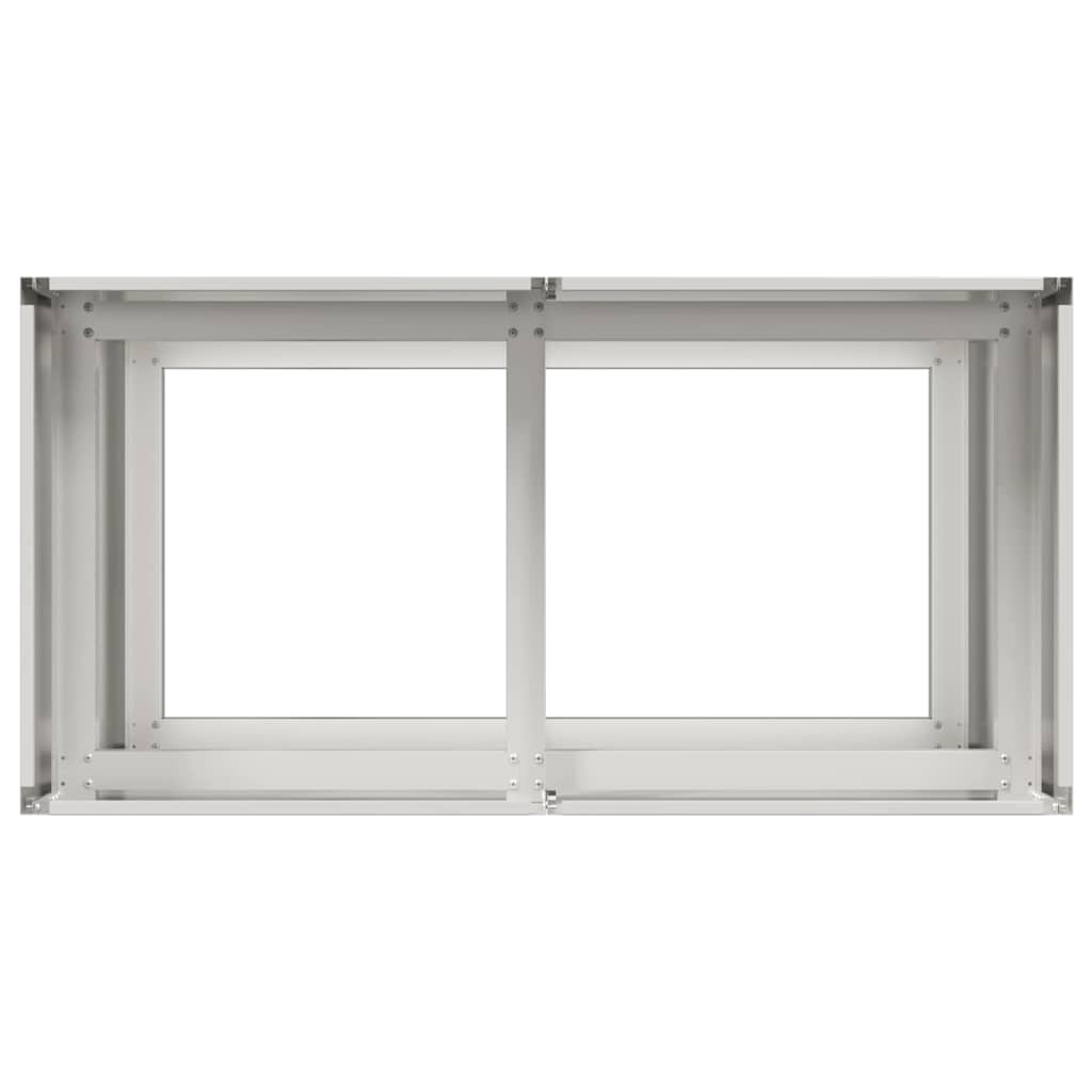 vidaXL Ζαρντινιέρα 80x40x80 εκ. από Ανοξείδωτο Ατσάλι - Image 5