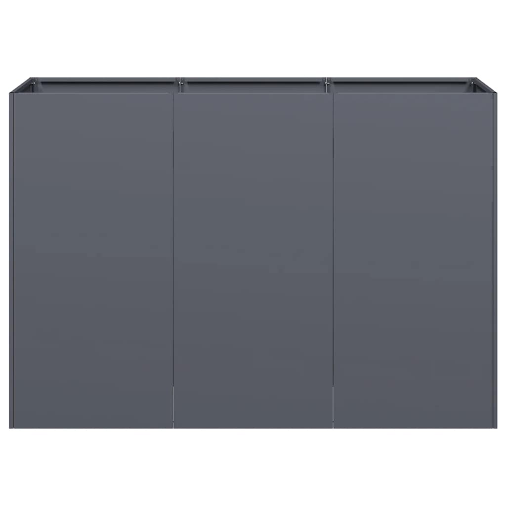 vidaXL Ζαρντινιέρα Ανθρακί 120x40x80 εκ. από Χάλυβα Ψυχρής Έλασης - Image 4