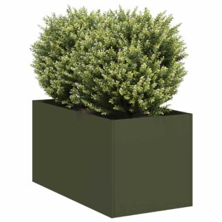 vidaXL Ζαρντινιέρα Λαδί 40x80x40 εκ. από Χάλυβα Ψυχρής Έλασης
