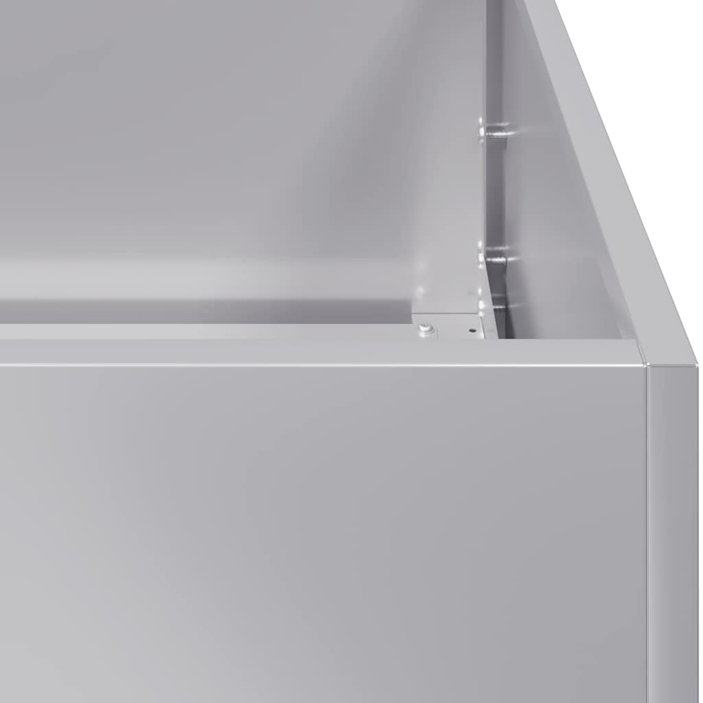 vidaXL Ζαρντινιέρα 40x80x40 εκ. από Γαλβανισμένο Ατσάλι - Image 5