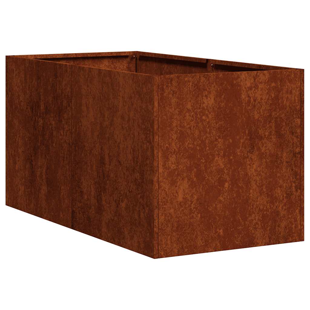 vidaXL Ζαρντινιέρα Σκουριασμένο 40x80x40εκ. Ατσάλι Σκληρυθέν στον Αέρα - Image 2