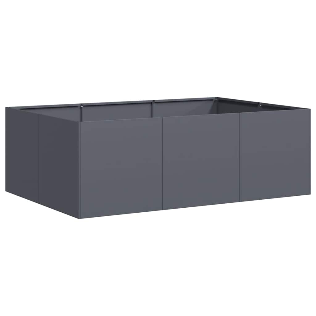 vidaXL Ζαρντινιέρα Ανθρακί 120x80x40 εκ. από Χάλυβα - Image 2