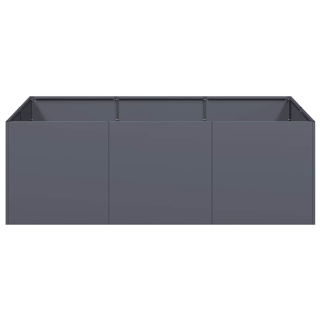 vidaXL Ζαρντινιέρα Ανθρακί 120x80x40 εκ. από Χάλυβα - Image 4