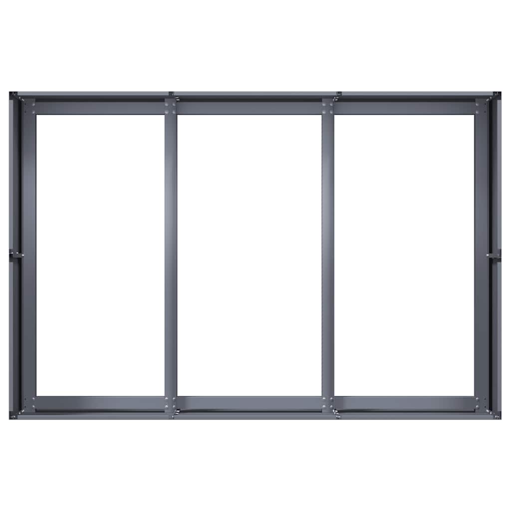 vidaXL Ζαρντινιέρα Ανθρακί 120x80x40 εκ. από Χάλυβα - Image 5