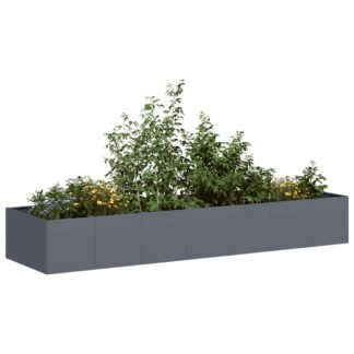 vidaXL Ζαρντινιέρα Ανθρακί 280x80x40 εκ. από Χάλυβα