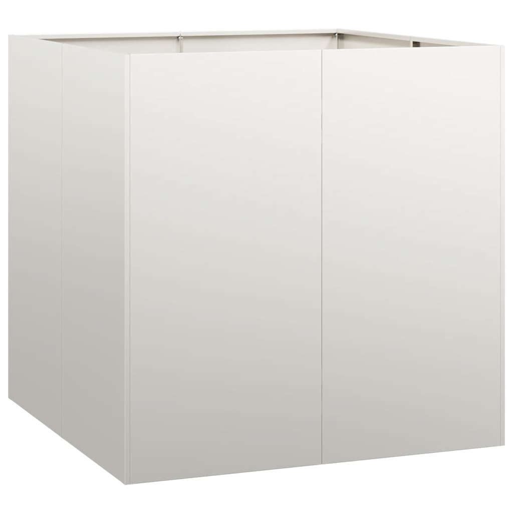 vidaXL Ζαρντινιέρα 80x80x80 εκ. από Ανοξείδωτο Ατσάλι - Image 2