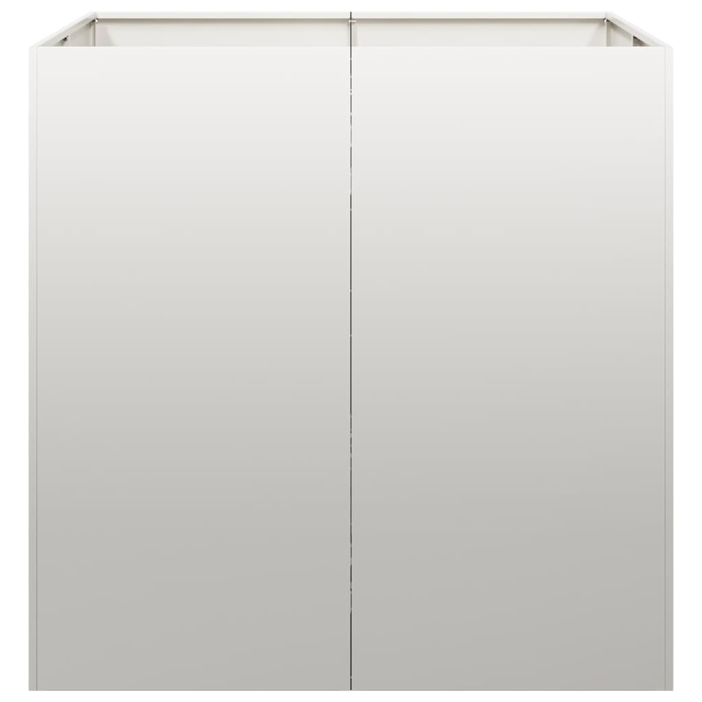 vidaXL Ζαρντινιέρα 80x80x80 εκ. από Ανοξείδωτο Ατσάλι - Image 4