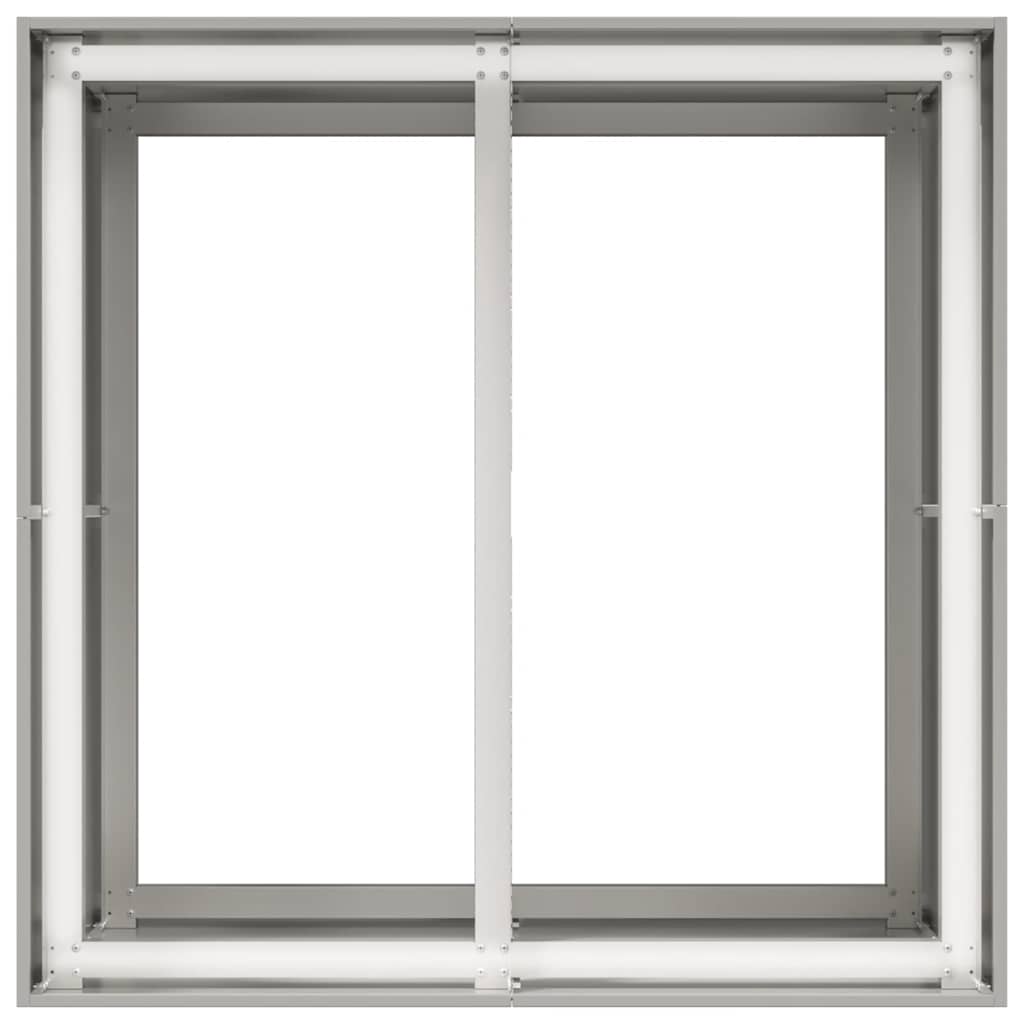 vidaXL Ζαρντινιέρα 80x80x80 εκ. από Ανοξείδωτο Ατσάλι - Image 5