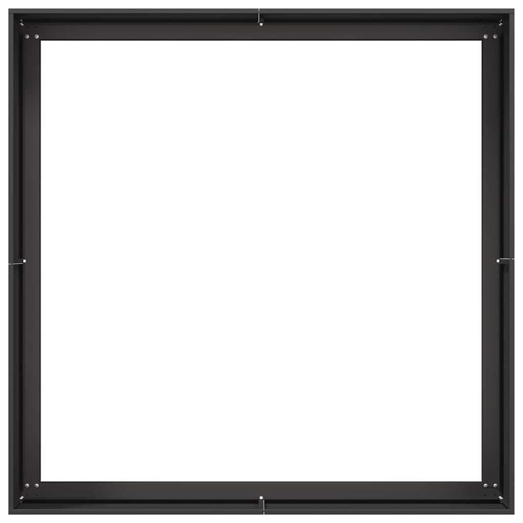 vidaXL Ζαρντινιέρα Μαύρη 100x100x40 εκ. από Χάλυβα - Image 5