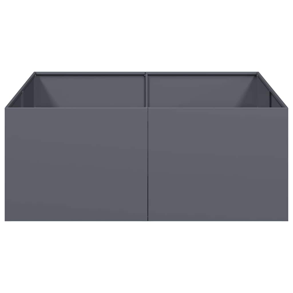 vidaXL Ζαρντινιέρα Ανθρακί 100x100x40 εκ. από Χάλυβα - Image 4