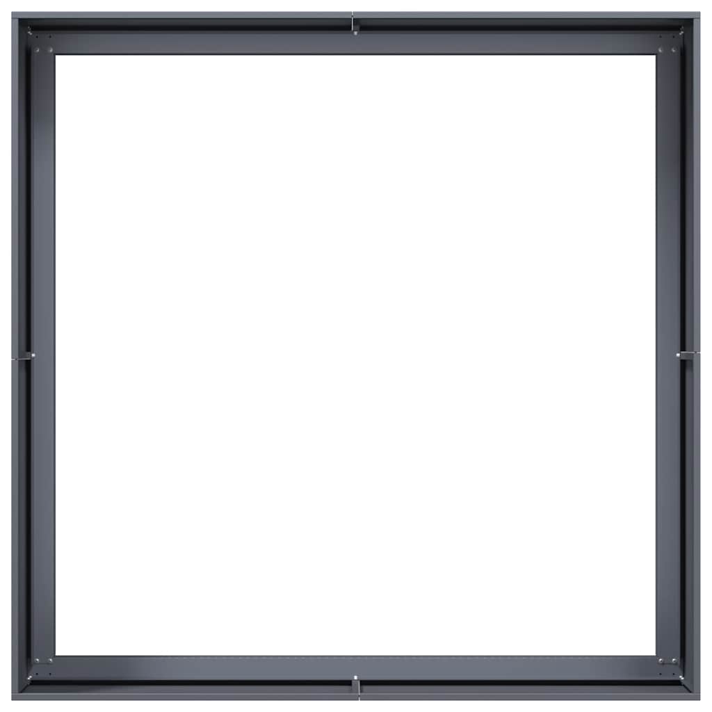 vidaXL Ζαρντινιέρα Ανθρακί 100x100x40 εκ. από Χάλυβα - Image 5