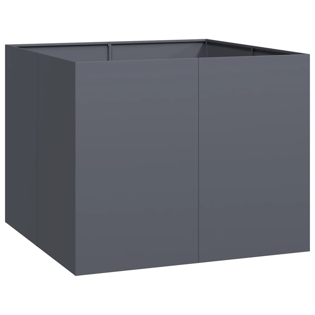 vidaXL Ζαρντινιέρα Ανθρακί 100x100x80 εκ. από Χάλυβα - Image 2
