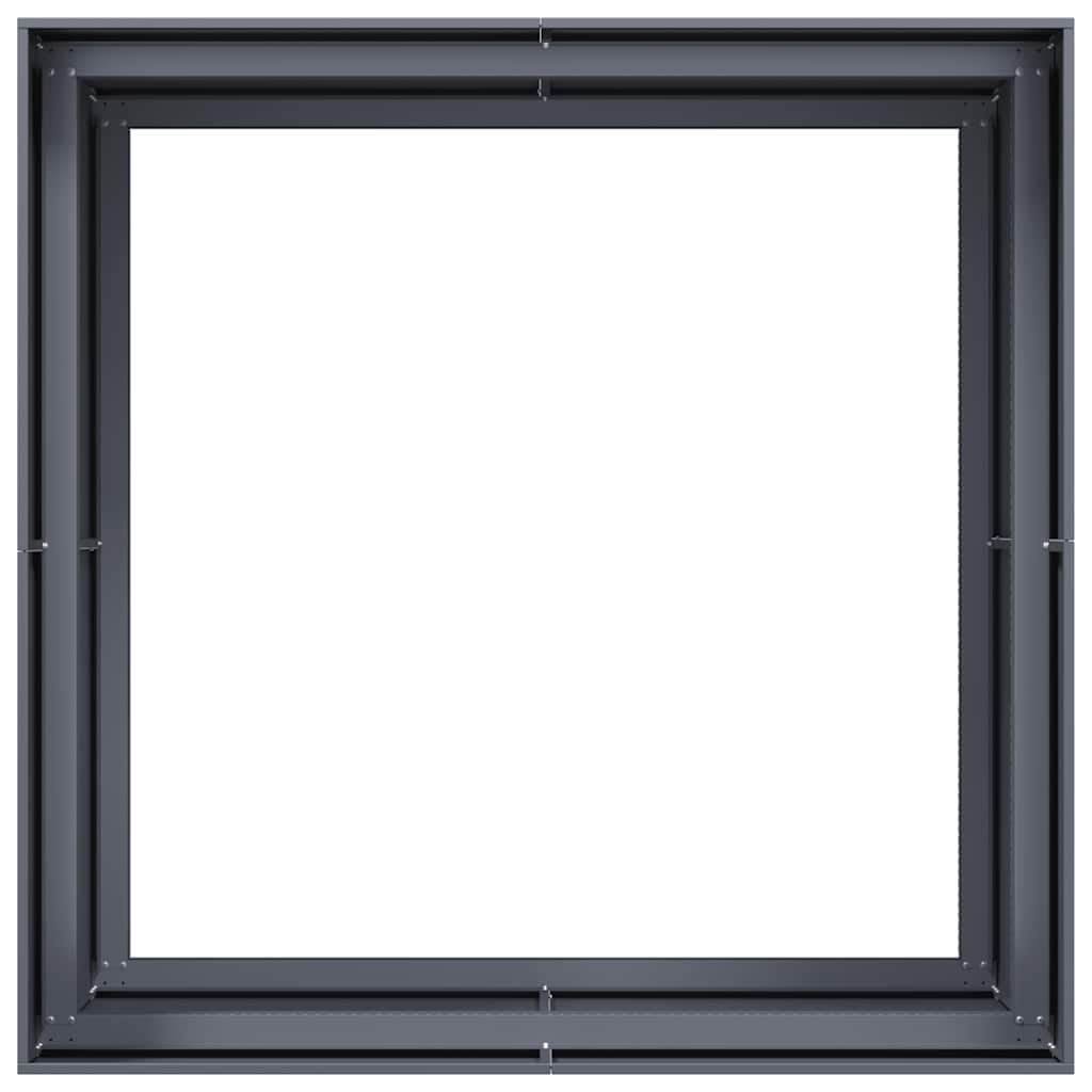 vidaXL Ζαρντινιέρα Ανθρακί 100x100x80 εκ. από Χάλυβα - Image 5