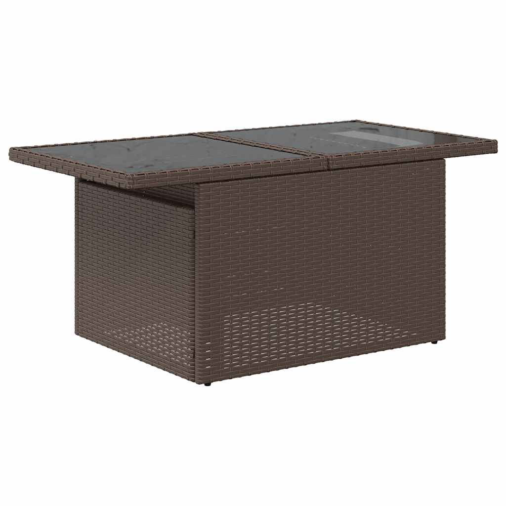 vidaXL Σετ Καναπέδων Κήπου 6 Τεμαχίων με Μαξιλάρια από Καφέ Συνθετικό Ρατάν Ακακίας - Image 5