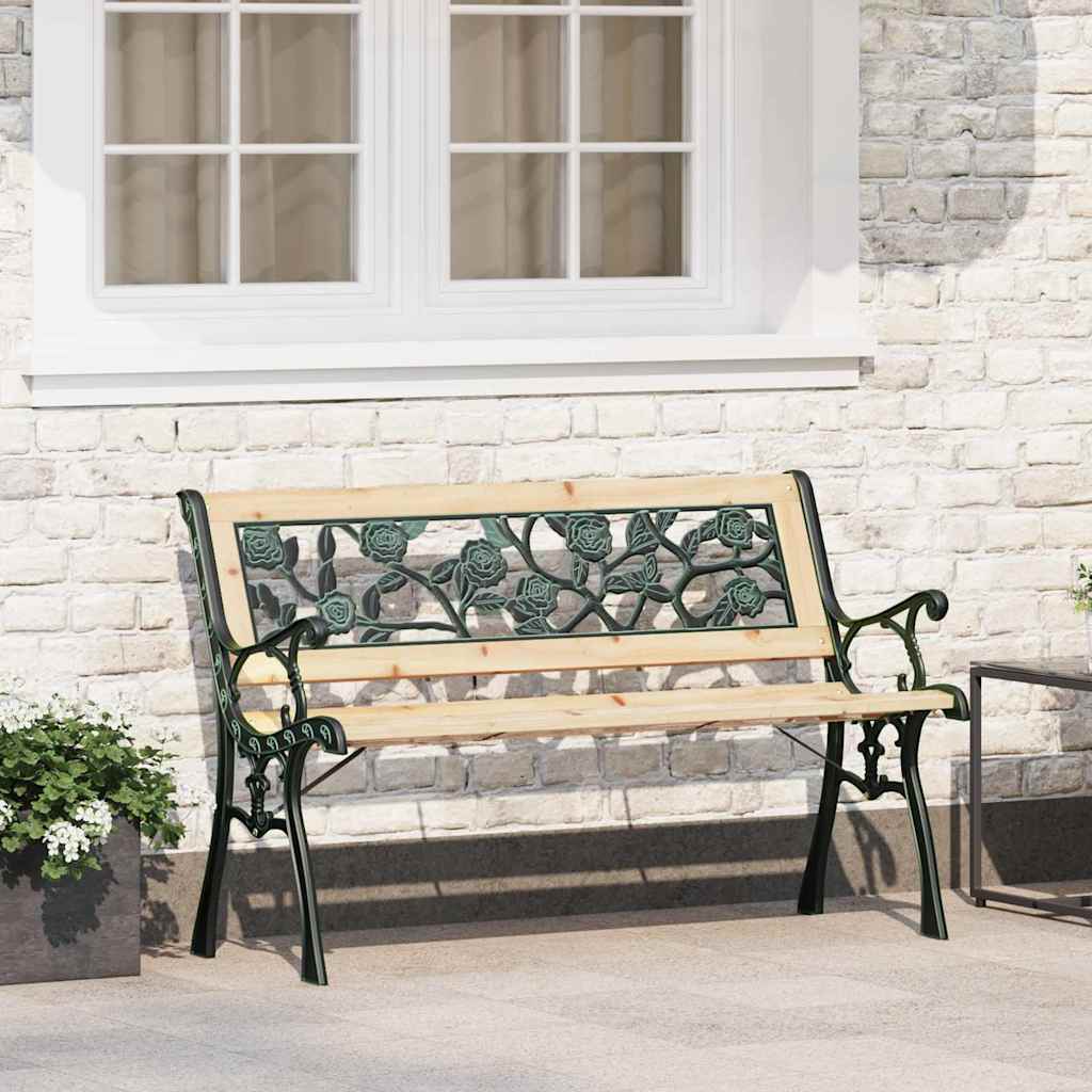 vidaXL Παγκάκι κήπου 2 -Seater 116 x 54 x 73 εκ. ξύλο Καφέ Ορθογώνιος