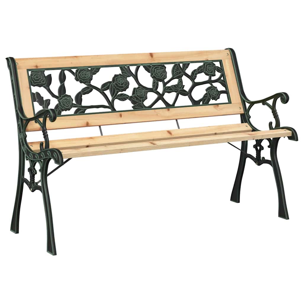 vidaXL Παγκάκι κήπου 2 -Seater 116 x 54 x 73 εκ. ξύλο Καφέ Ορθογώνιος - Image 2