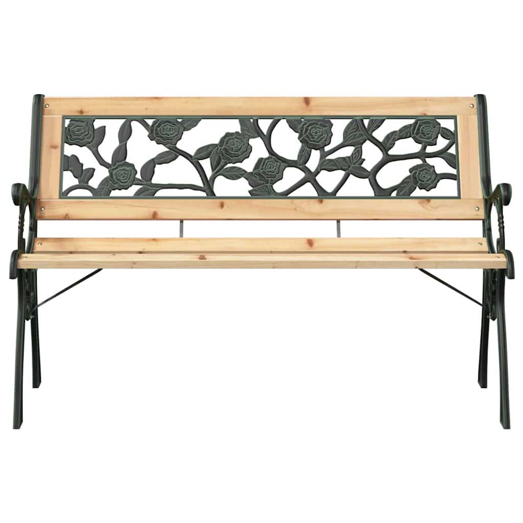 vidaXL Παγκάκι κήπου 2 -Seater 116 x 54 x 73 εκ. ξύλο Καφέ Ορθογώνιος - Image 4