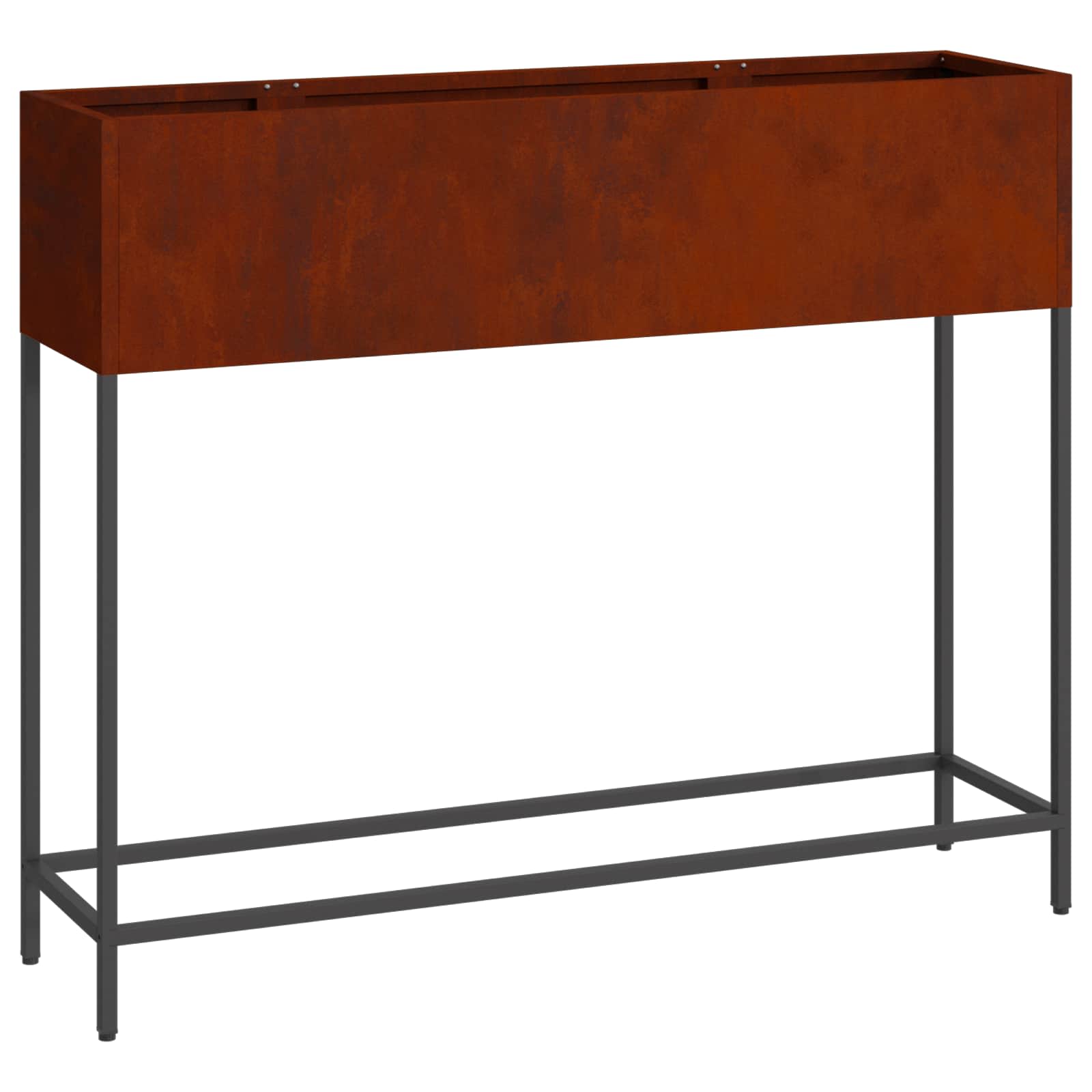 vidaXL Υψωμένη Γλάστρα Κήπου Σκ rusty 100 x 26 x 82 εκ - Image 2