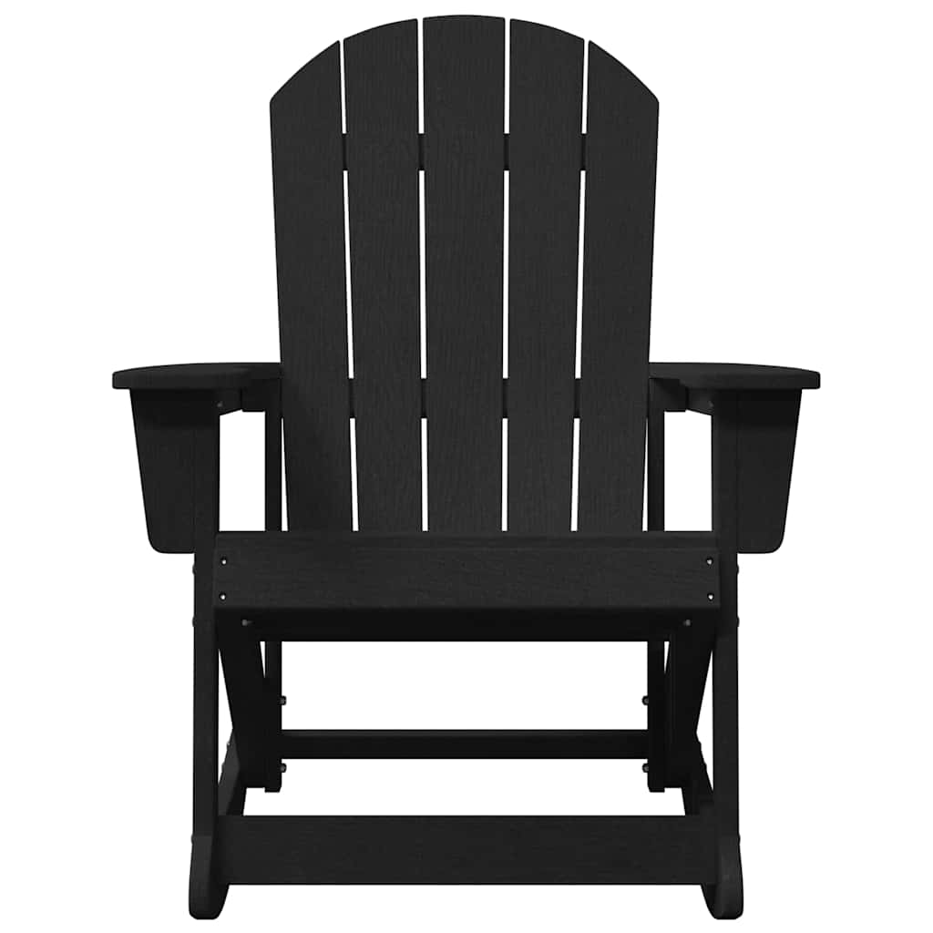 vidaXL Καρέκλες Ροκάντας Adirondack 2 τμχ. Μαύρο HDPE - Image 5