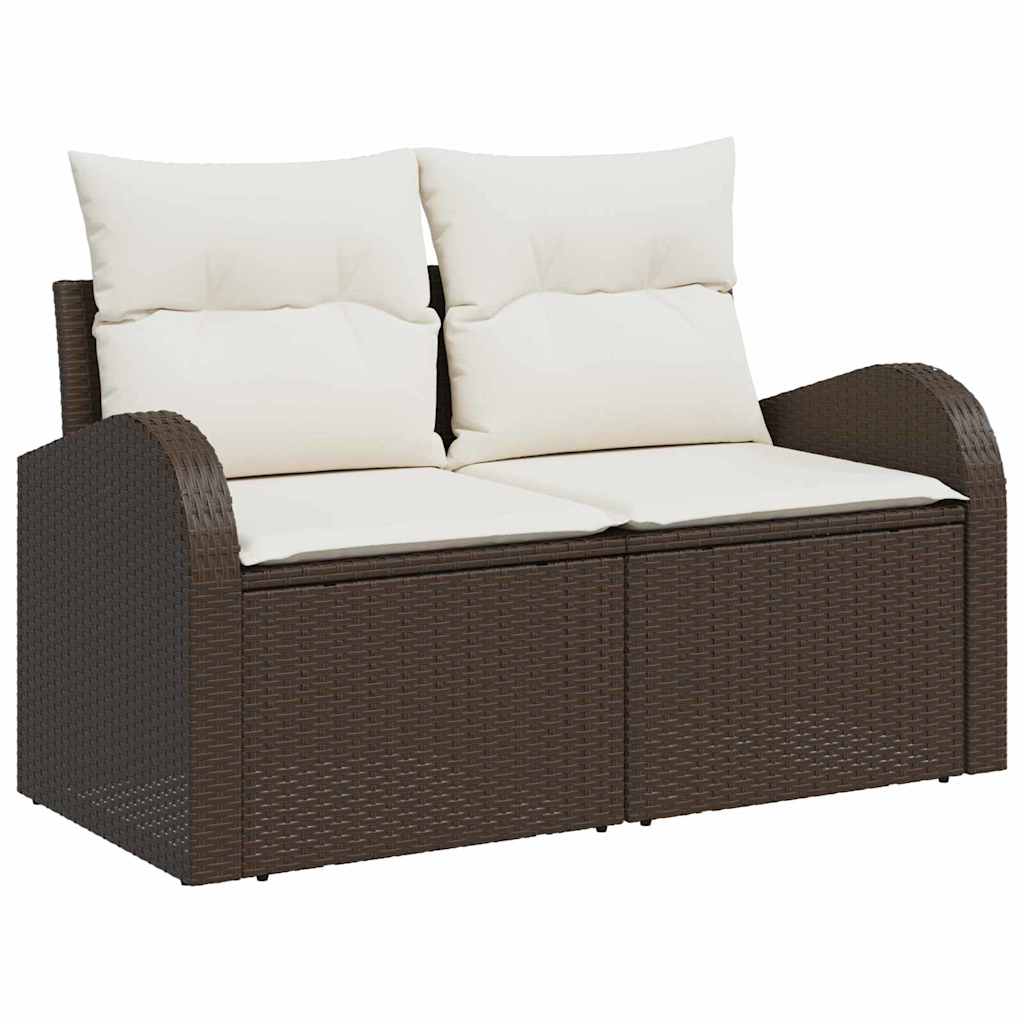 vidaXL Σετ Καναπέ Κήπου 6 τμχ. Καφέ συνθετικό ρατάν - Image 4