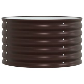 vidaXL Ανεβασμένο Κρεβάτι Καφέ 80 x 80 x 44 cm Ατσάλι