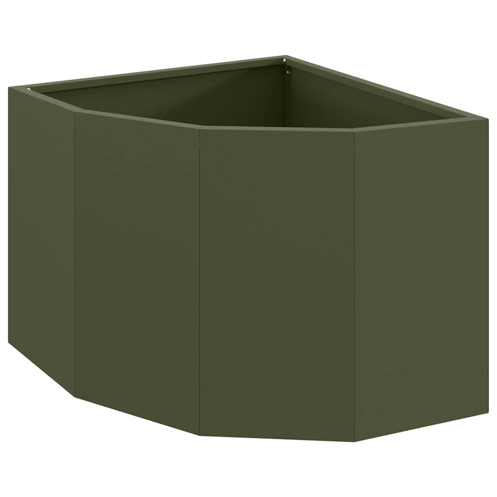 vidaXL Γωνιακό Ροδόδεντρο Λαδί 45 x 45 x 35 cm Ατσάλι - Image 2