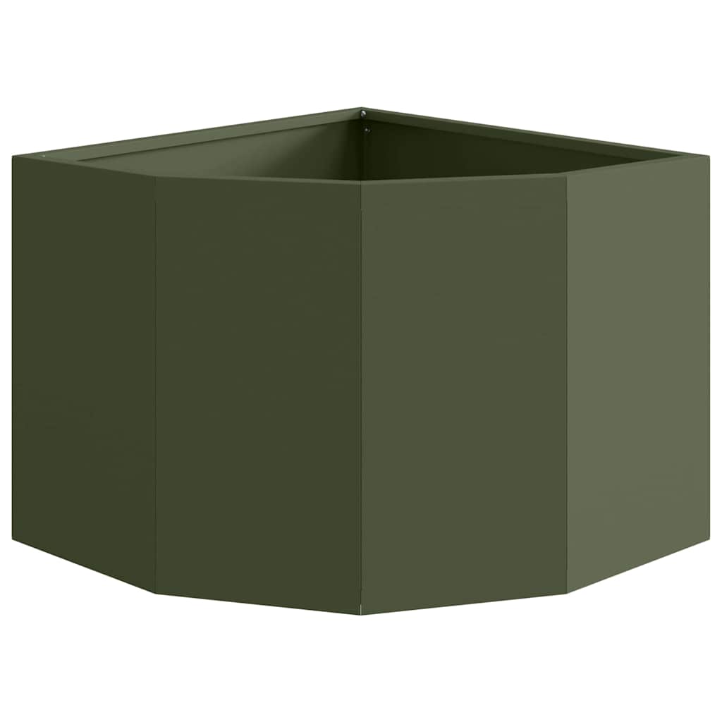 vidaXL Γωνιακό Ροδόδεντρο Λαδί 45 x 45 x 35 cm Ατσάλι - Image 5