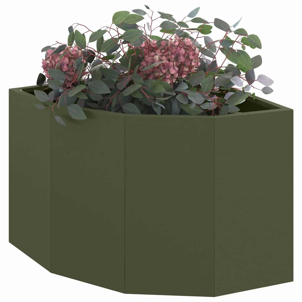 vidaXL Γωνιακό Ροδόδεντρο Λαδί 45 x 45 x 35 cm Ατσάλι - Image 3