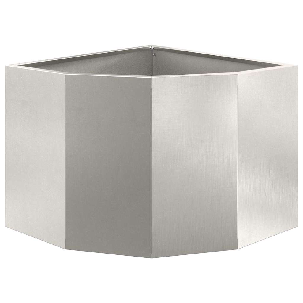 vidaXL Γωνιακό Ροδόδεντρο Ασημί 45 x 45 x 35 cm Ανοξείδωτο ατσάλι - Image 5