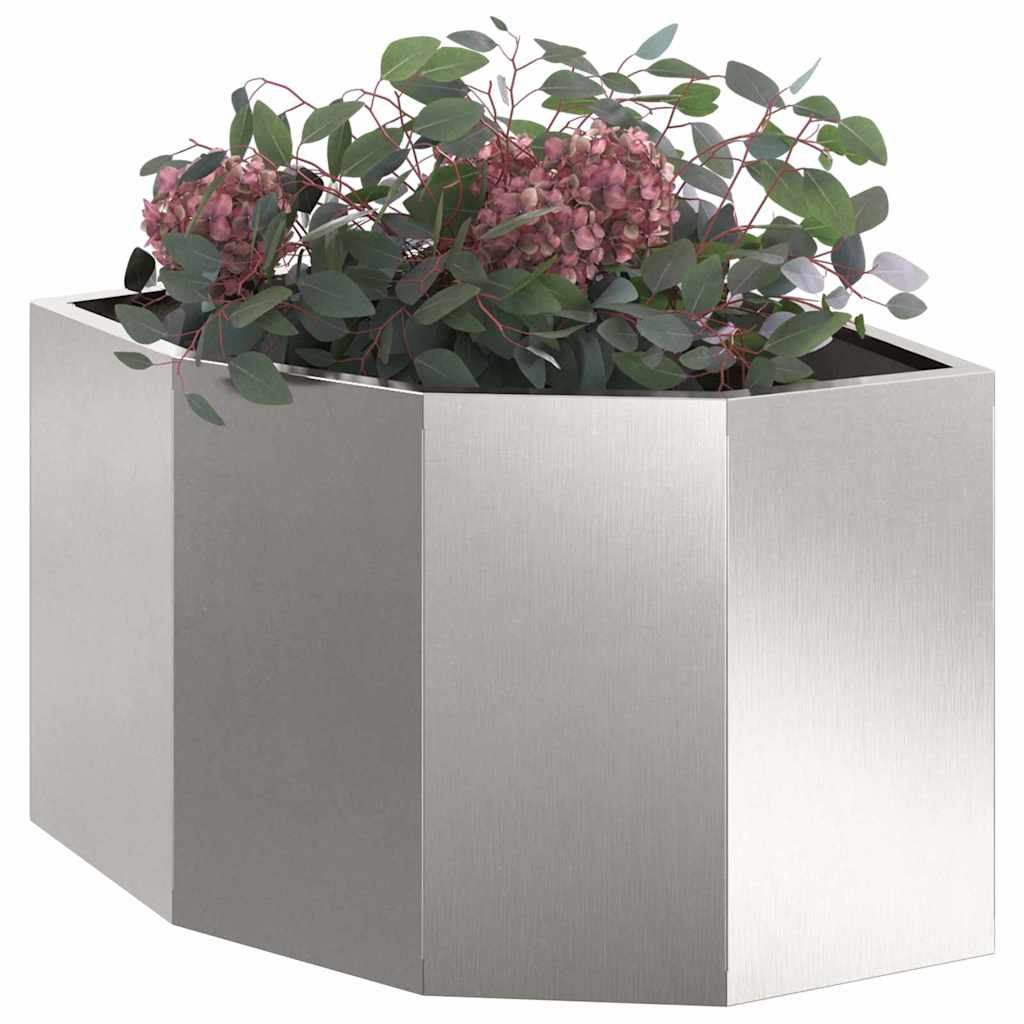 vidaXL Γωνιακό Ροδόδεντρο Ασημί 45 x 45 x 35 cm Ανοξείδωτο ατσάλι - Image 3
