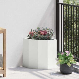 vidaXL Γωνιακό Ροδόδεντρο Λευκό 30 x 30 x 35 εκ Ατσάλι